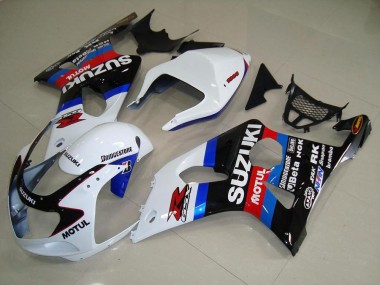 Negro Blanco Azul Carenado Suzuki GSXR 1000 K1 2000-2002