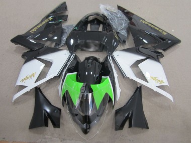 Negro Blanco Oro Ninja Carenado Kawasaki ZX10R 2003-2005