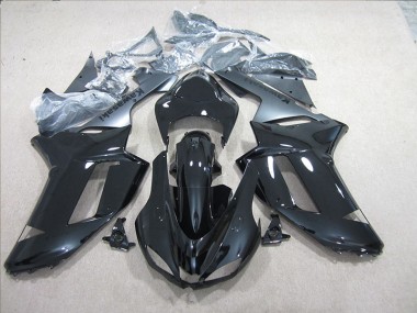 Negro Plata Carenado Kawasaki ZX6R 2007-2008