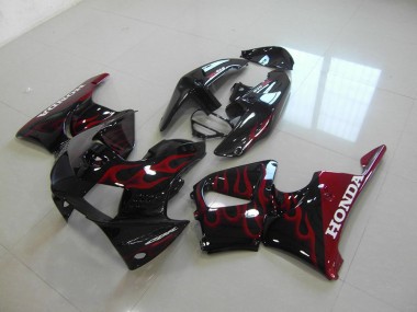 Negro Rojo ABS Plásticos Honda CBR 900 RR 919 1998-1999