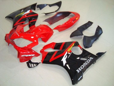 Negro Rojo Plástica Honda CBR 600 F4i 2004-2007