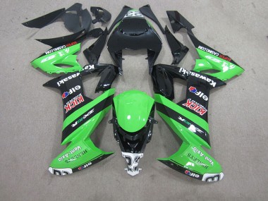 Negro Verde Carenado Kawasaki ZX10R 2008-2010