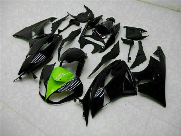 Negro Verde Kits Carenado Kawasaki ZX6R 2009-2012