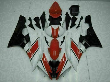 Rojo Blanco ABS Plástico Yamaha R6 2006-2007