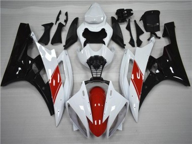 Rojo Blanco Negro Carenados Yamaha R6 2006-2007