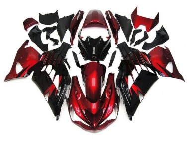 Rojo Negro Carenado Kawasaki ZX14R ZZR 1400 2012-2021