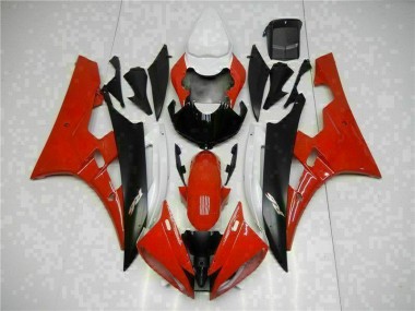 Rojo Negro Kits Completo Carenado Yamaha R6 2006-2007