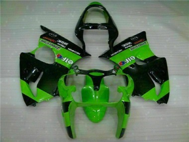 Verde Carenado & Plástico Kawasaki ZX6R 2000-2002