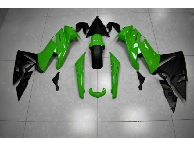 Verde Negro ABS Plástico Kawasaki EX650 2009-2011