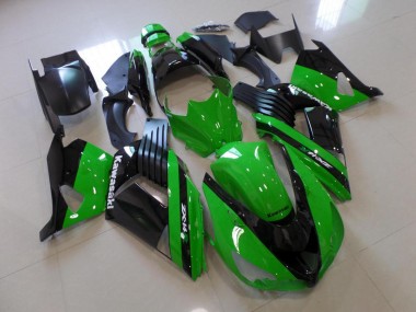 Verde & Negro Carenado Kawasaki ZX14R ZZR 1400 2006-2011