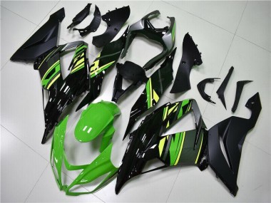 Verde Negro Kits Carenado Kawasaki ZX6R 2013-2018